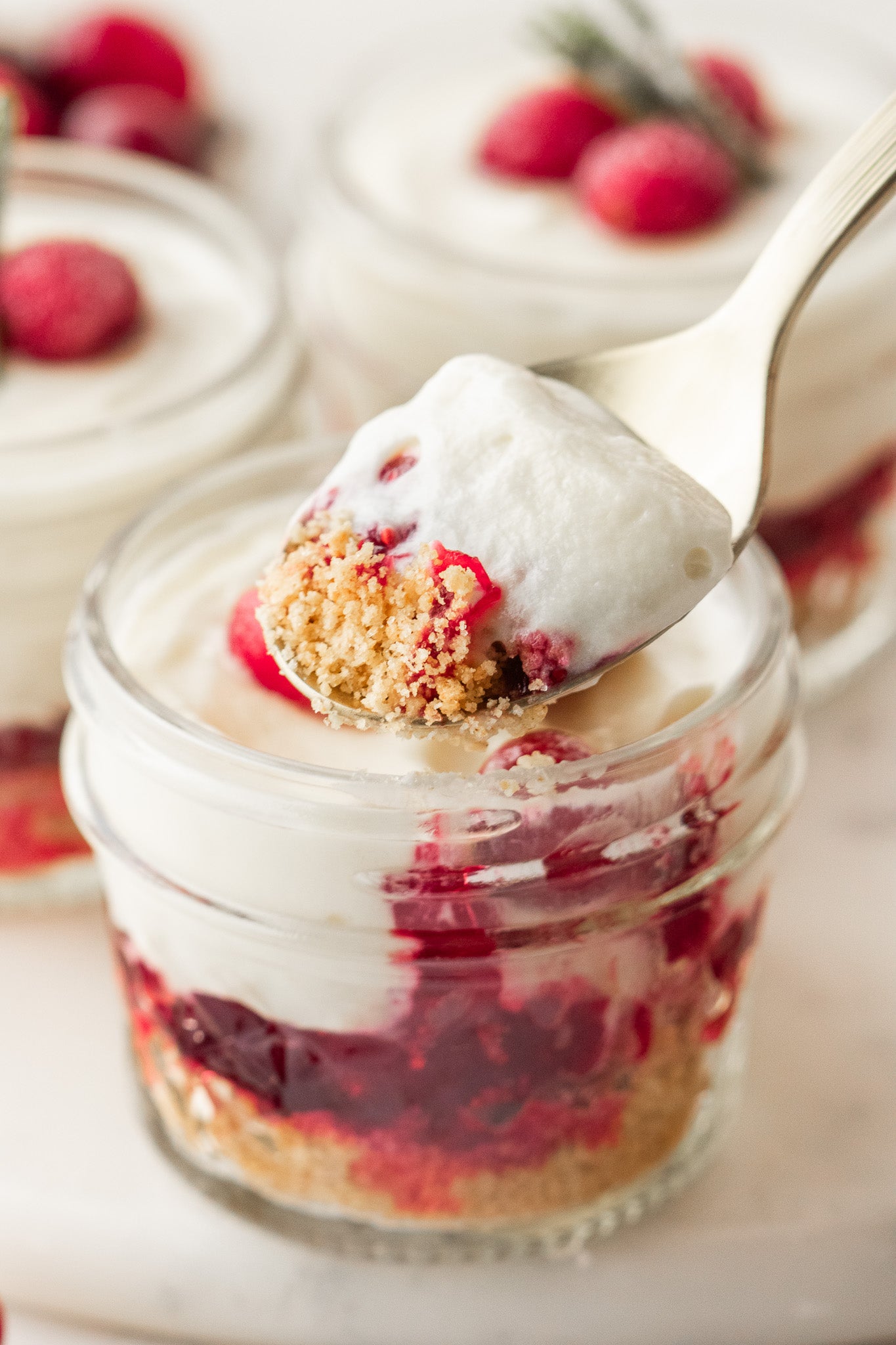 White Chocolate Cranberry Cheesecake Cups- Exclusive
