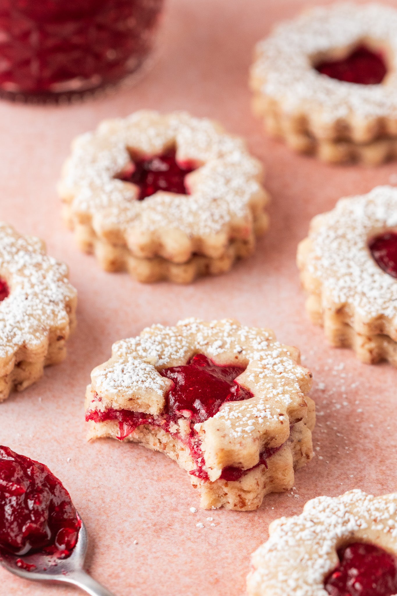Cranberry Linzer Cookies- Exclusive