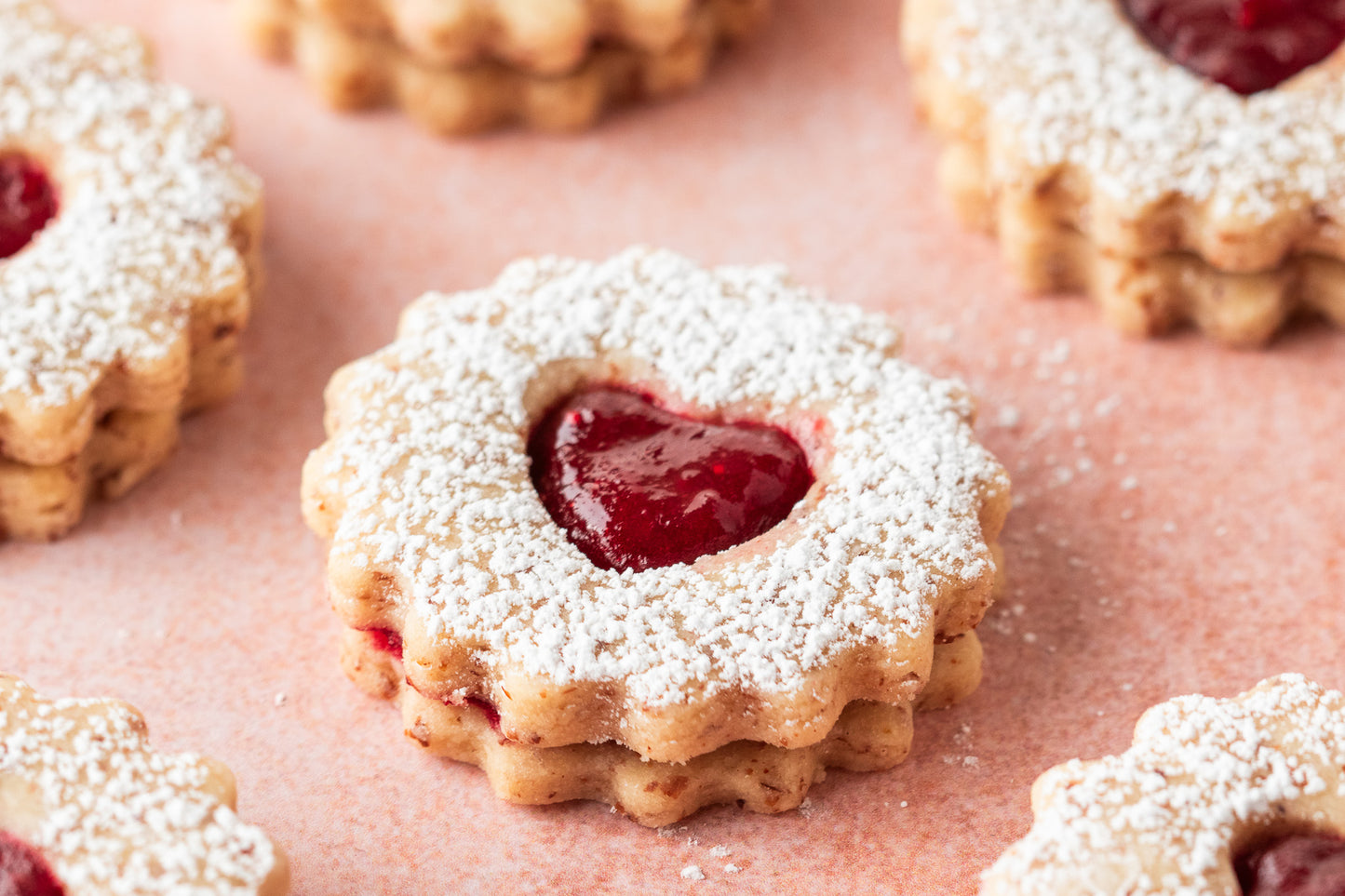Cranberry Linzer Cookies- Exclusive