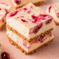 White Chocolate Cranberry Cheesecake Bars- Exclusive