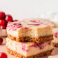 White Chocolate Cranberry Cheesecake Bars- Exclusive