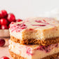 White Chocolate Cranberry Cheesecake Bars- Exclusive