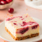 White Chocolate Cranberry Cheesecake Bars- Exclusive