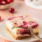 White Chocolate Cranberry Cheesecake Bars- Exclusive