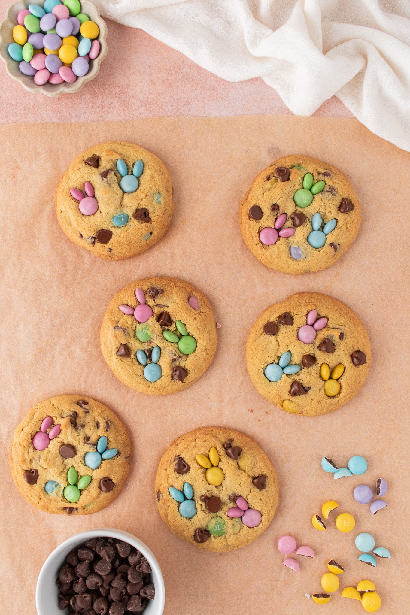 Easter Bunny M&M Cookies- Exclusive