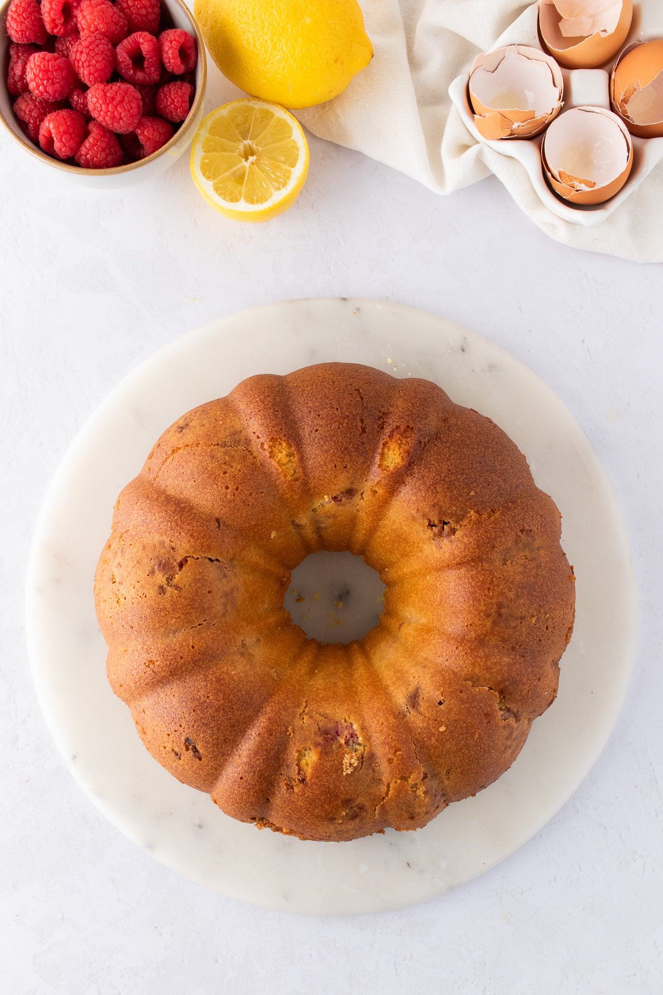 Lemon Raspberry Bundt Cake- Exclusive
