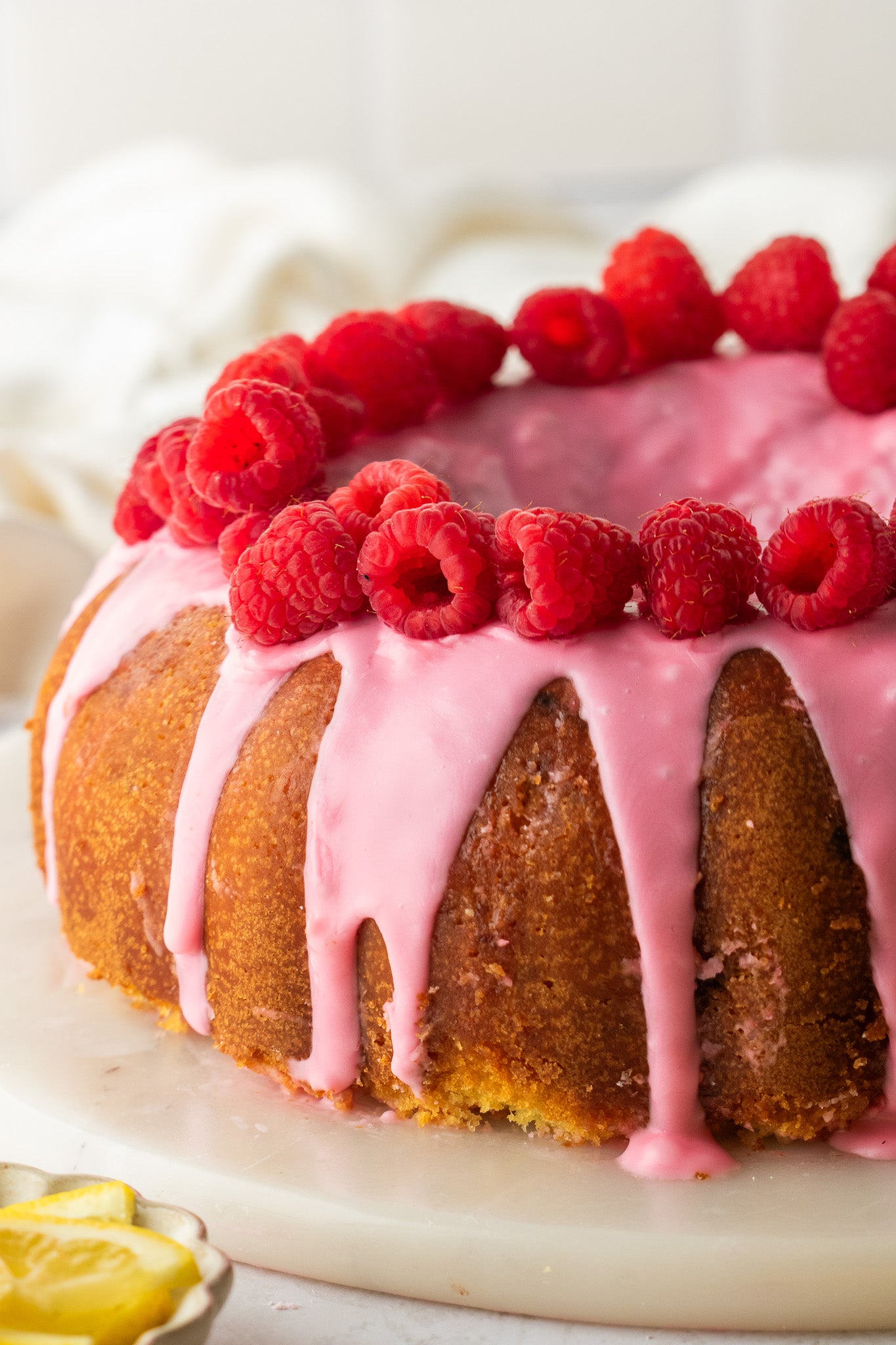 Lemon Raspberry Bundt Cake- Exclusive