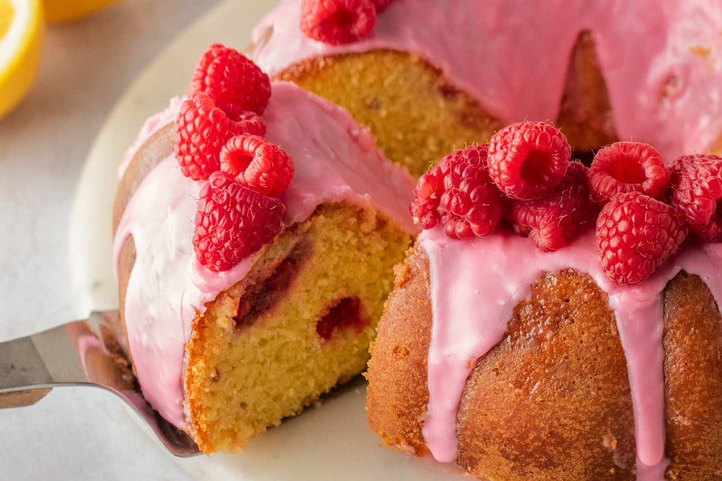 Lemon Raspberry Bundt Cake- Exclusive