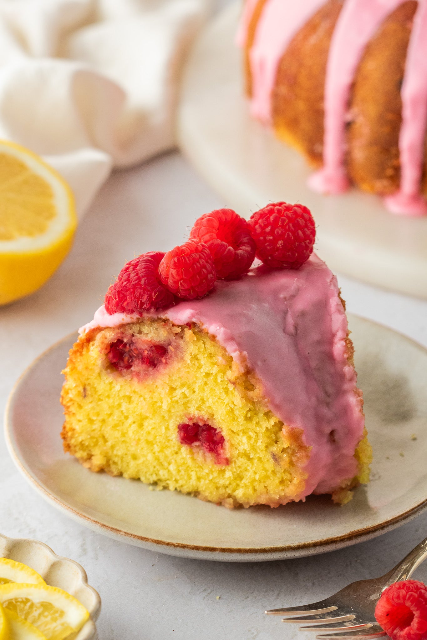 Lemon Raspberry Bundt Cake- Exclusive