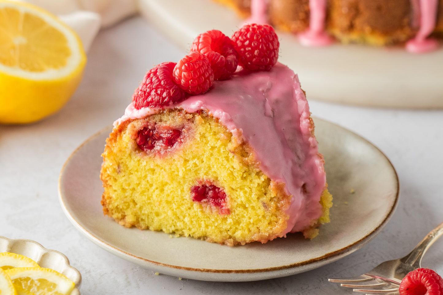 Lemon Raspberry Bundt Cake- Exclusive
