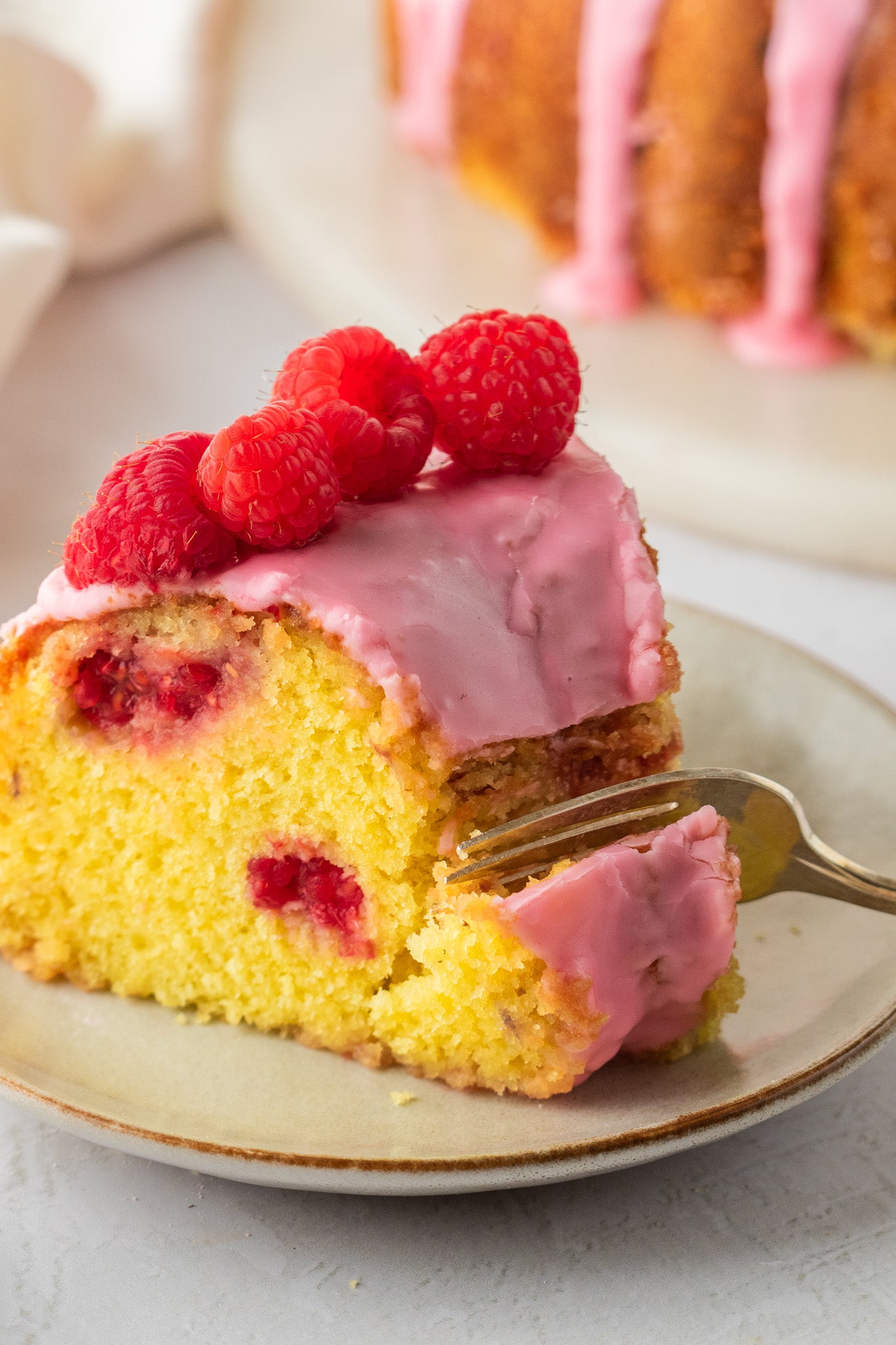 Lemon Raspberry Bundt Cake- Exclusive