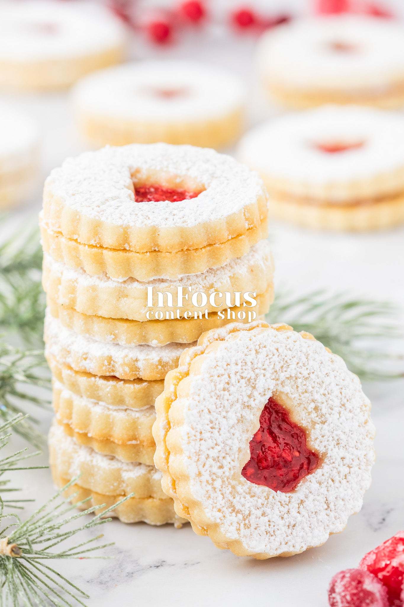 Christmas Linzer Cookies- Exclusive