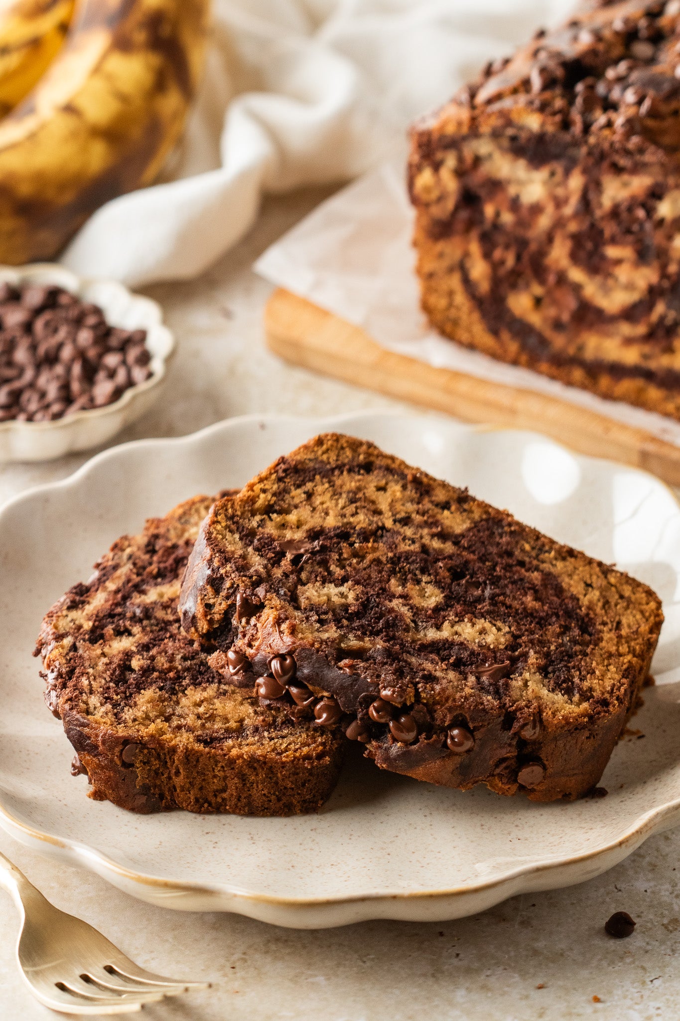 Marbled Chocolate Banana Bread- Exclusive