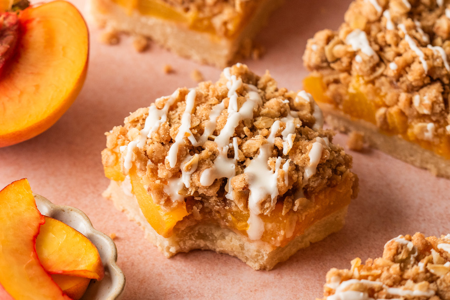 Peach Pie Crumb Bars- Exclusive
