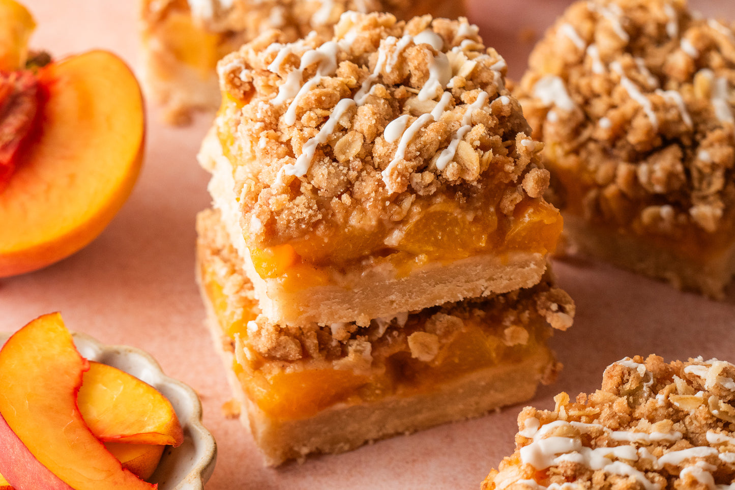 Peach Pie Crumb Bars- Exclusive
