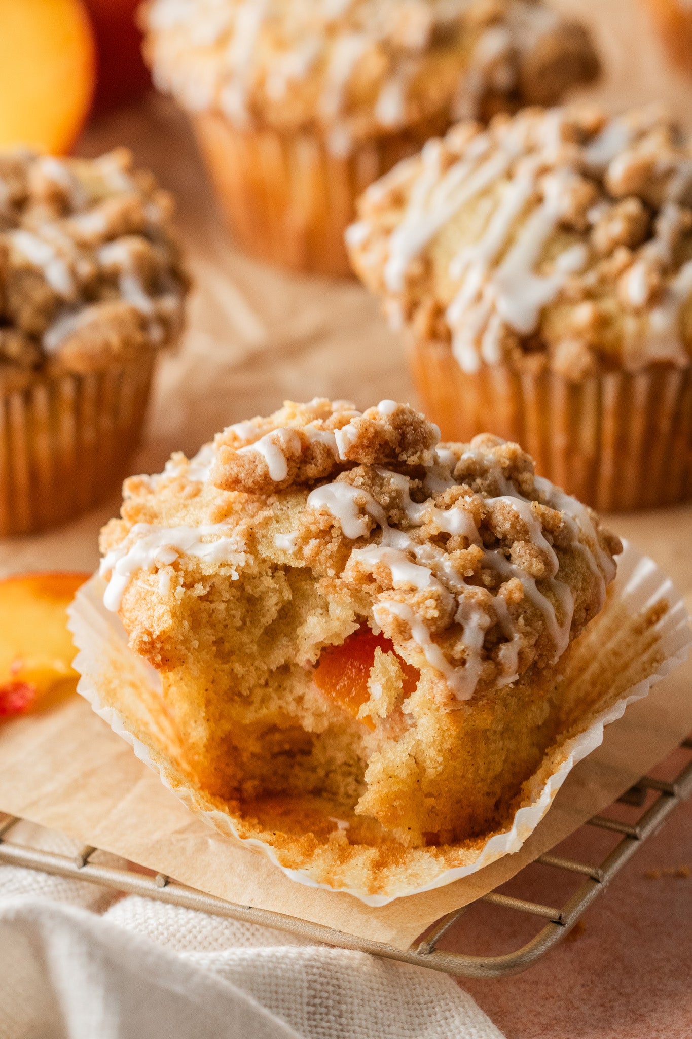 Peach Streusel Muffins- Exclusive