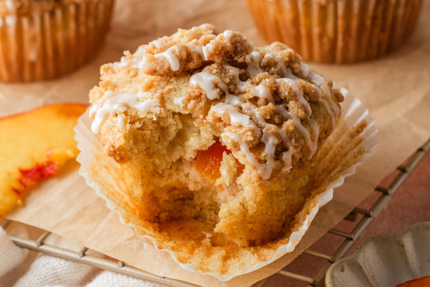 Peach Streusel Muffins- Exclusive