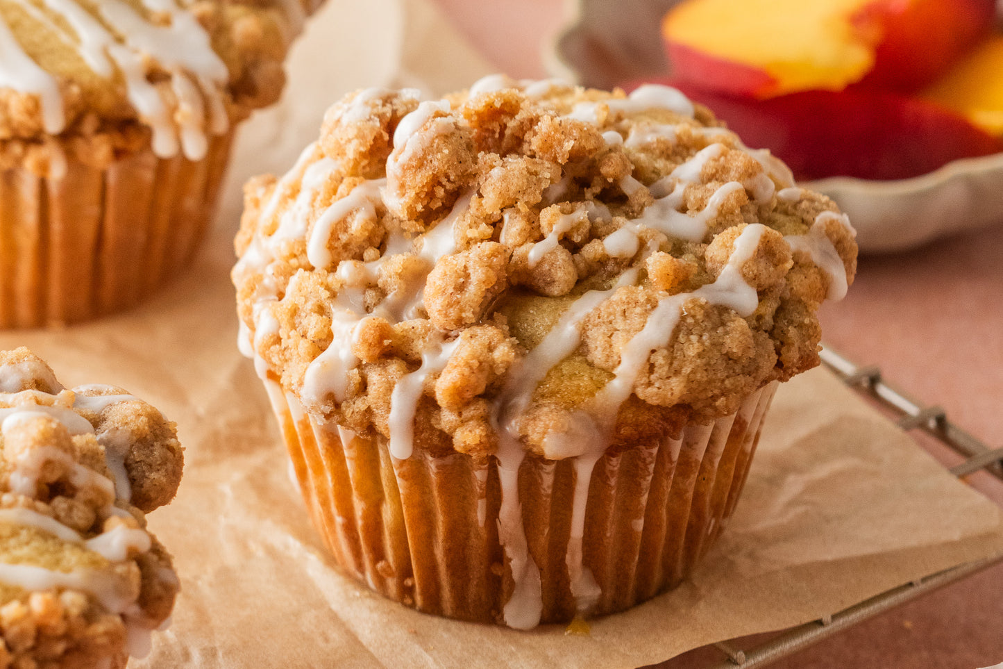 Peach Streusel Muffins- Exclusive