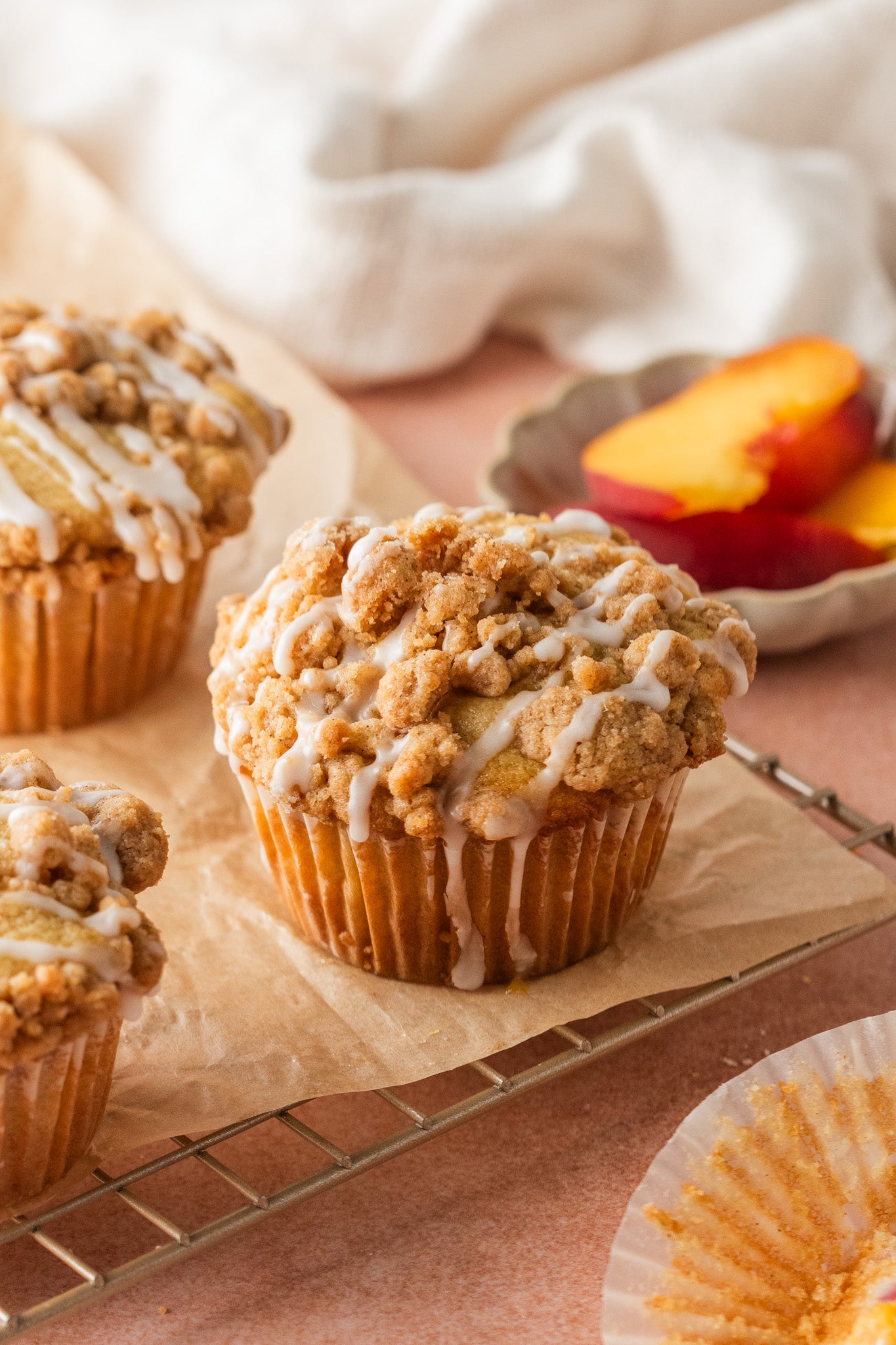 Peach Streusel Muffins- Exclusive