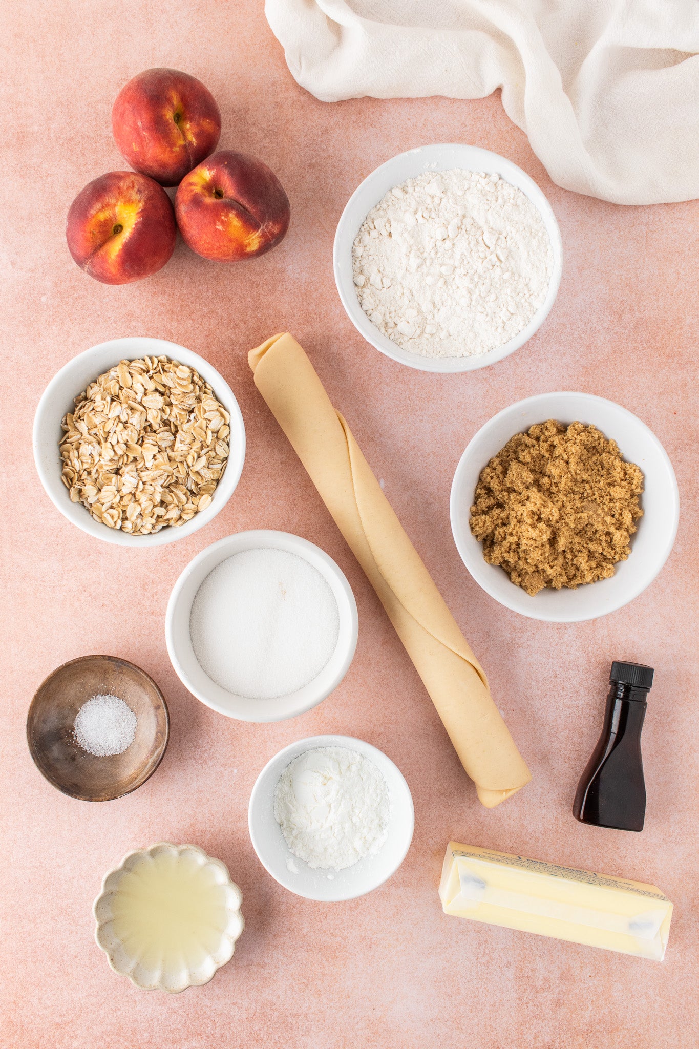 Brown Sugar Peach Crumble Pie- Exclusive