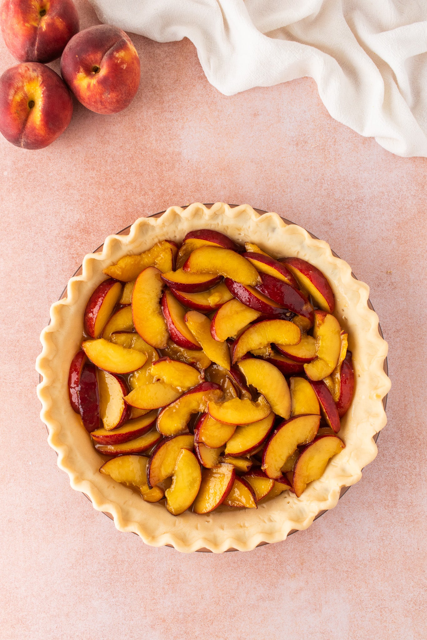 Brown Sugar Peach Crumble Pie- Exclusive