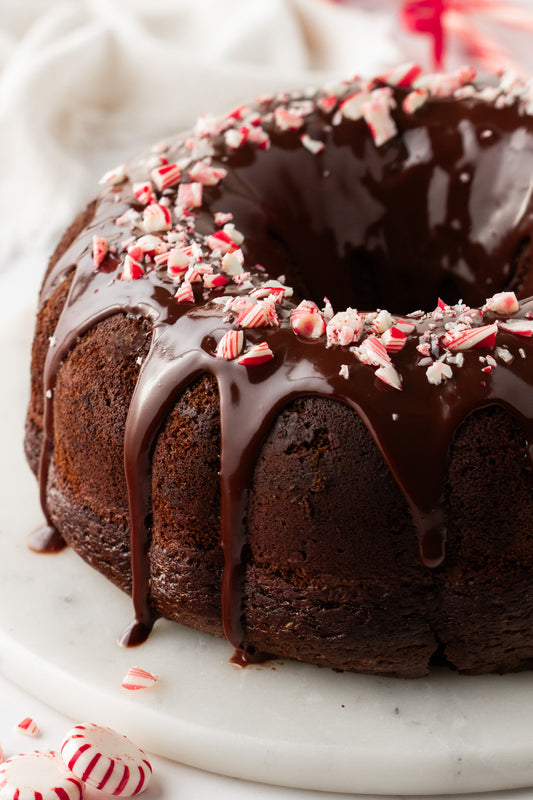 Chocolate Peppermint Bundt Cake- Exclusive