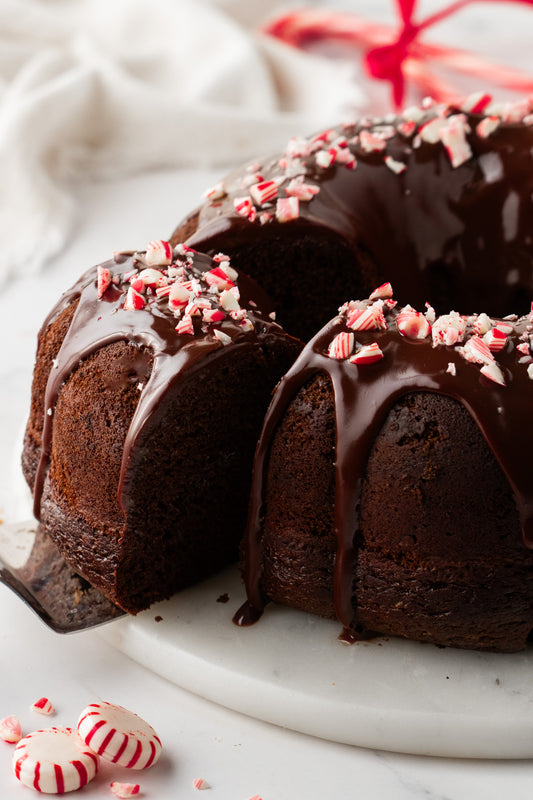 Chocolate Peppermint Bundt Cake- Exclusive