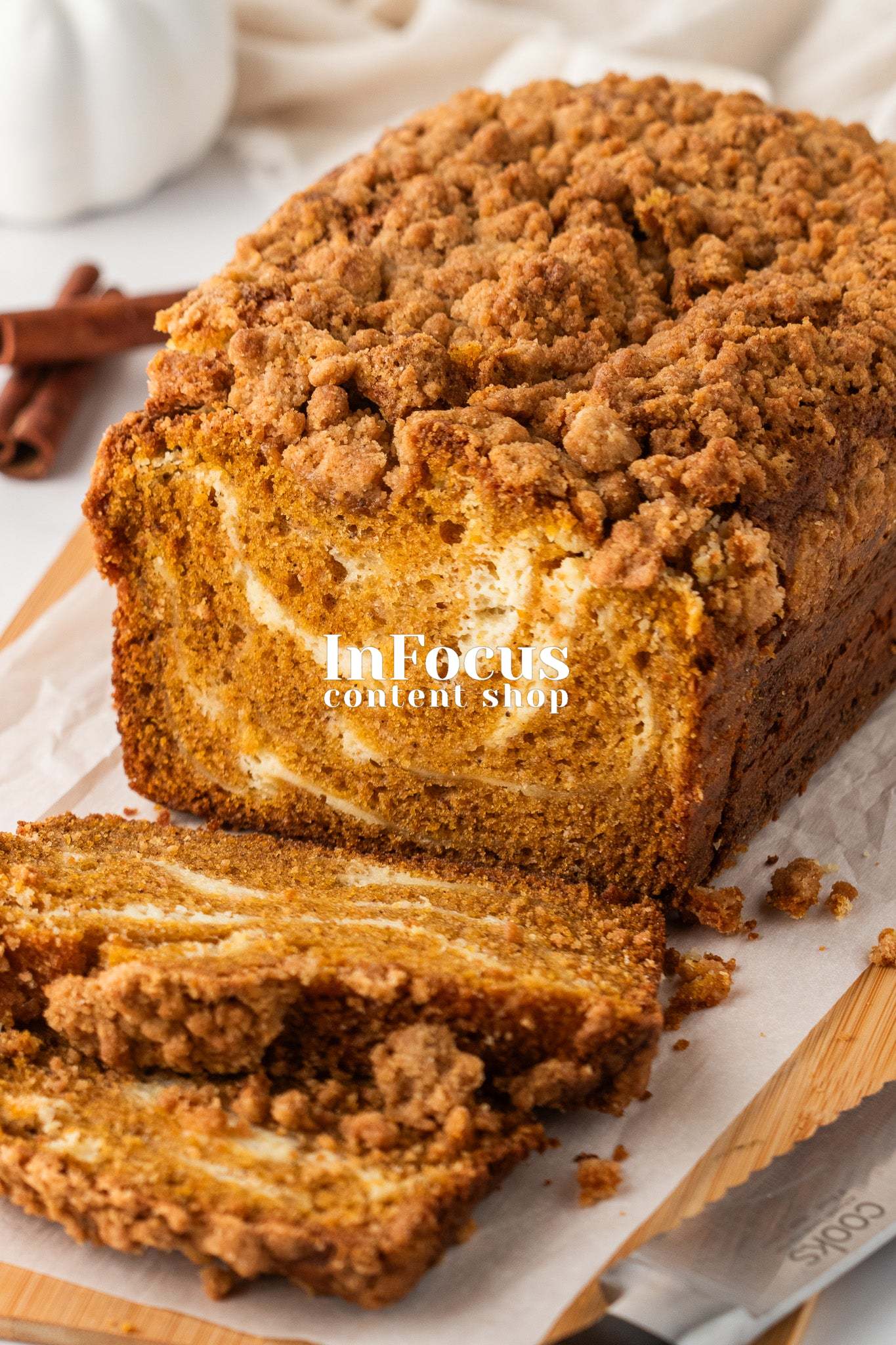 Pumpkin Cream Cheese Swirl Bread- Exclusive