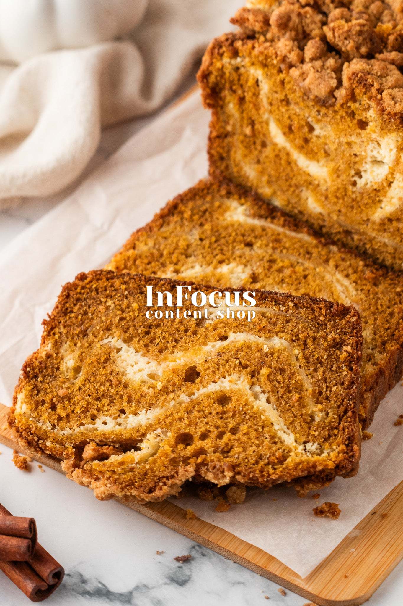 Pumpkin Cream Cheese Swirl Bread- Exclusive