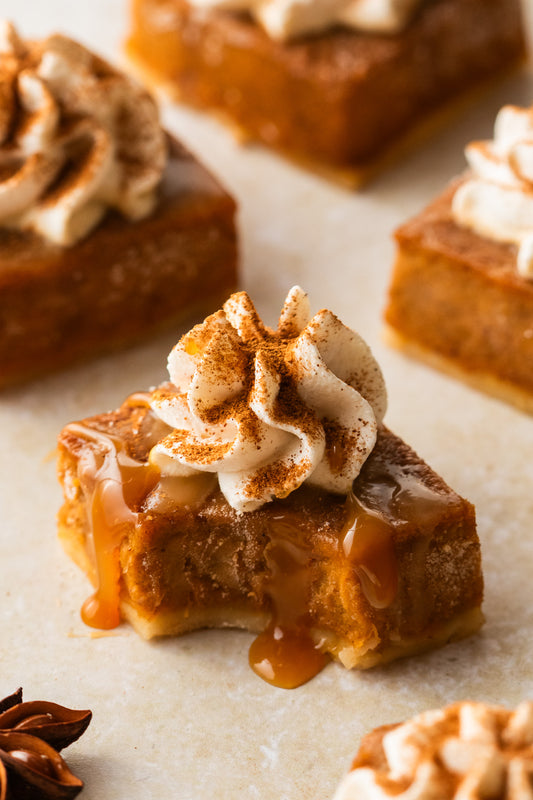 Caramel Pumpkin Pie Bars- Exclusive
