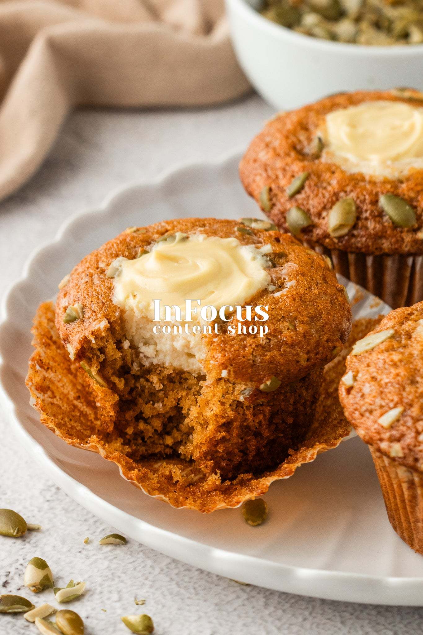 Pumpkin Cream Cheese Muffins (Starbucks Copycat)- Exclusive