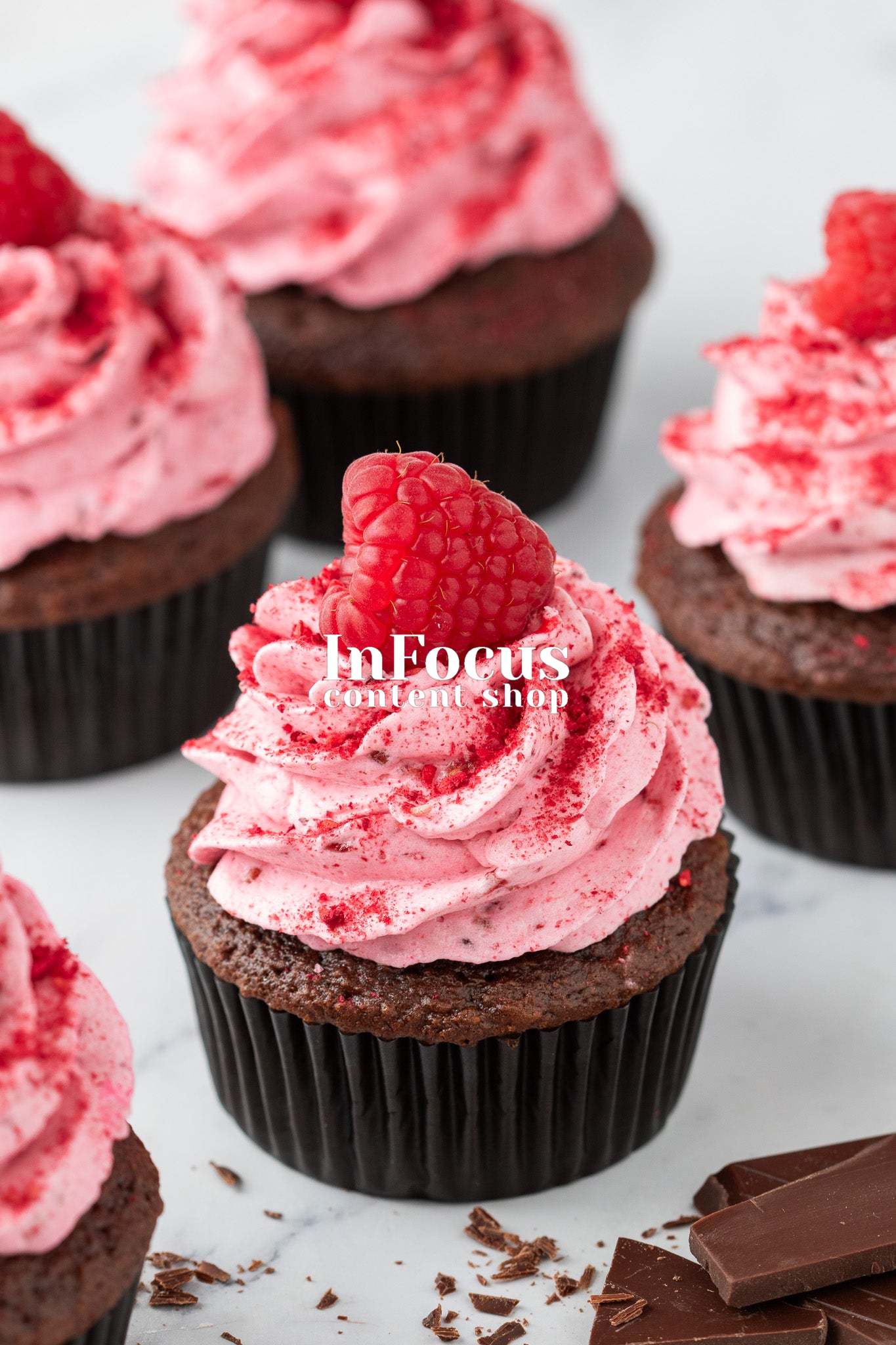 Chocolate Raspberry Cupcakes- Exclusive