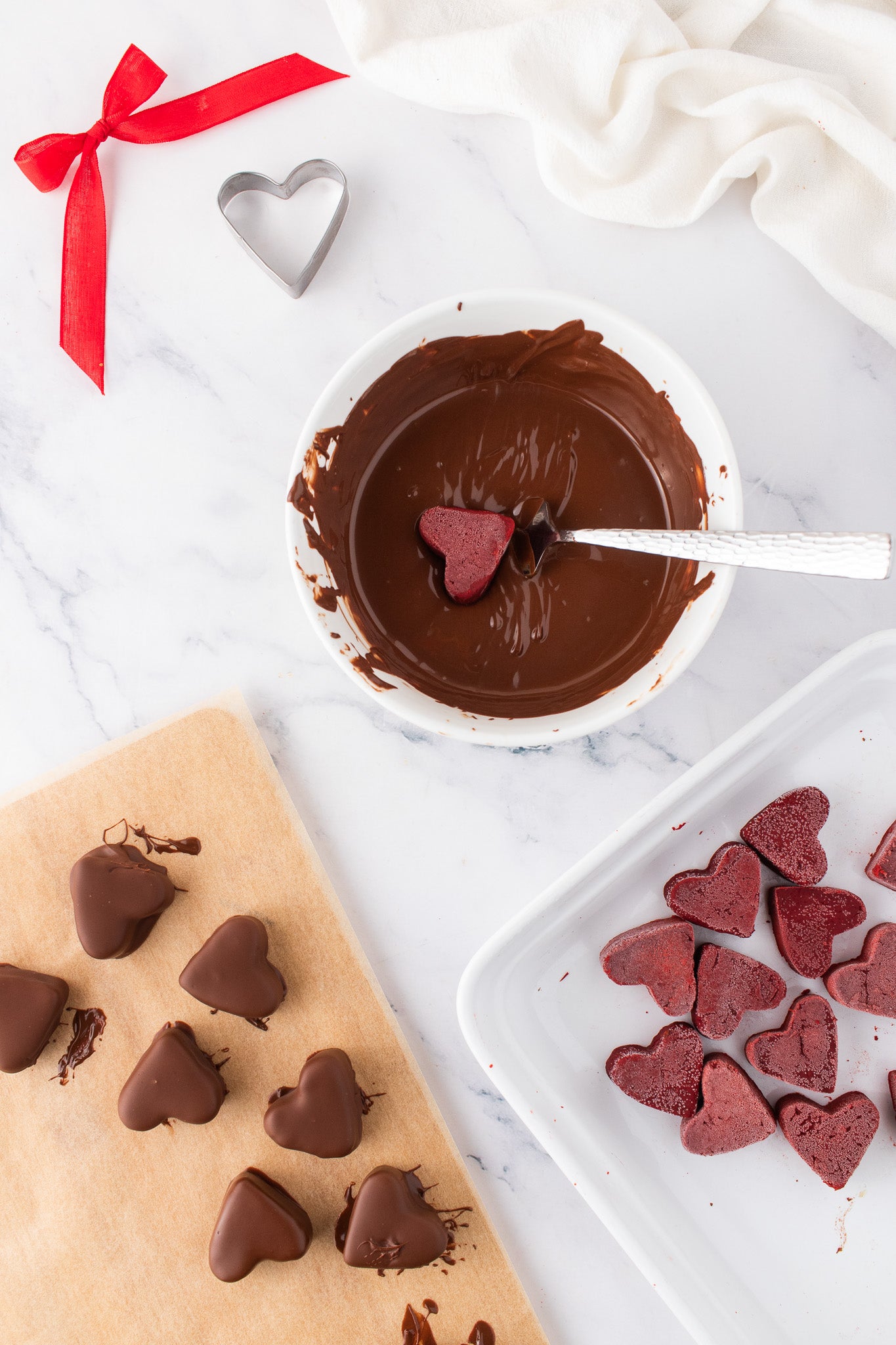 Red Velvet Heart Truffles- Exclusive