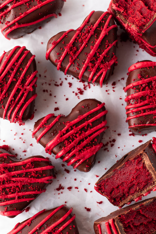 Red Velvet Heart Truffles- Exclusive