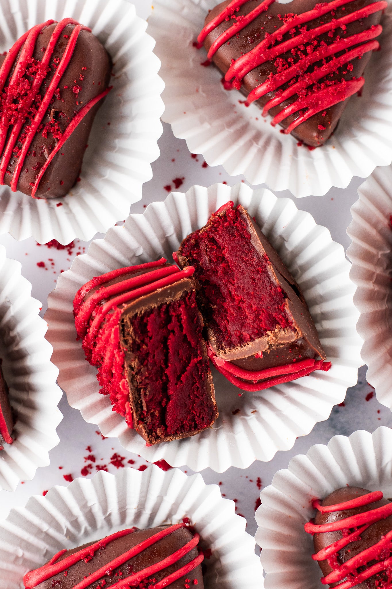 Red Velvet Heart Truffles- Exclusive