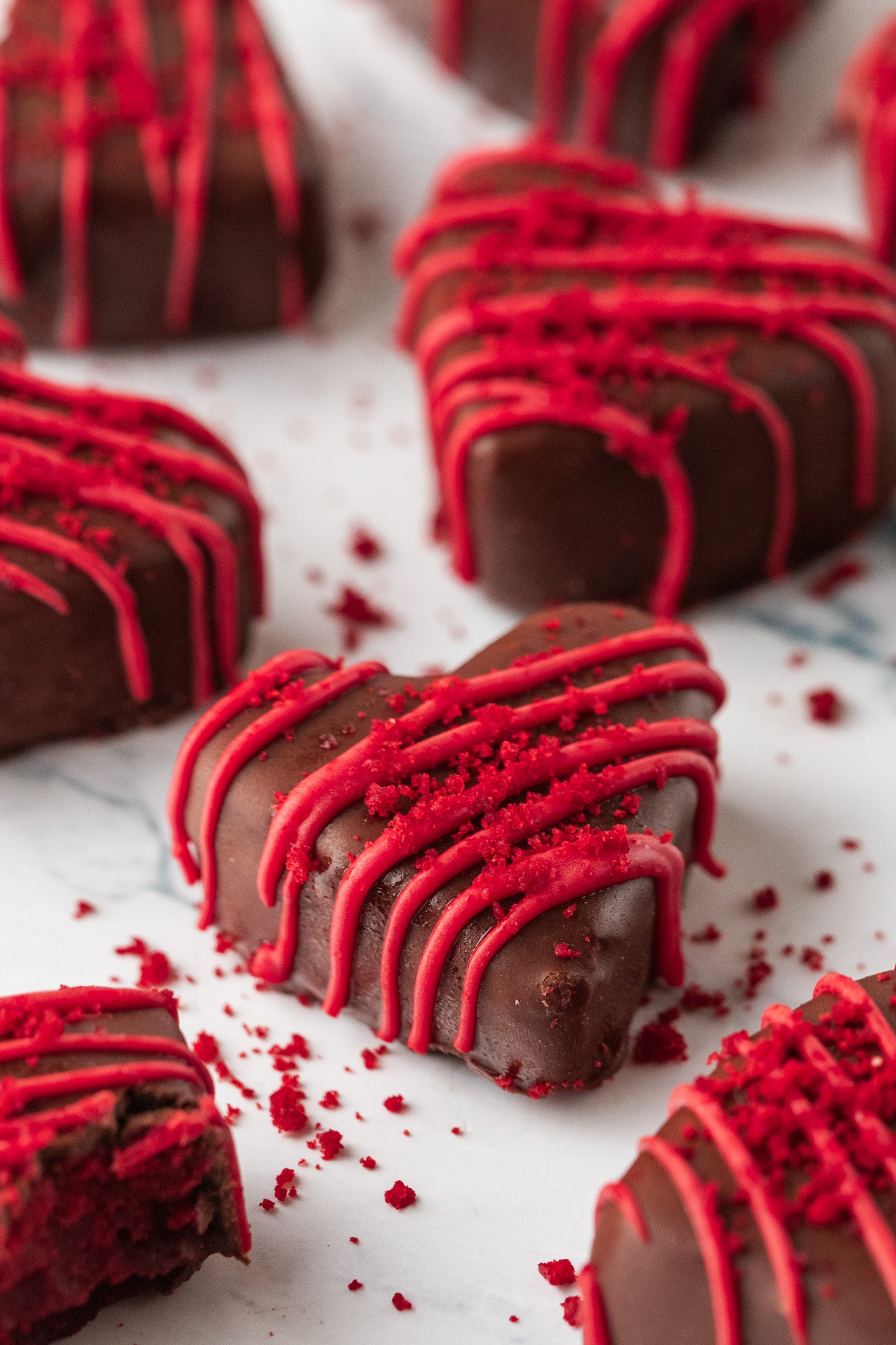 Red Velvet Heart Truffles- Exclusive