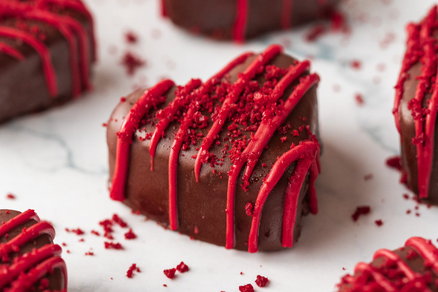 Red Velvet Heart Truffles- Exclusive