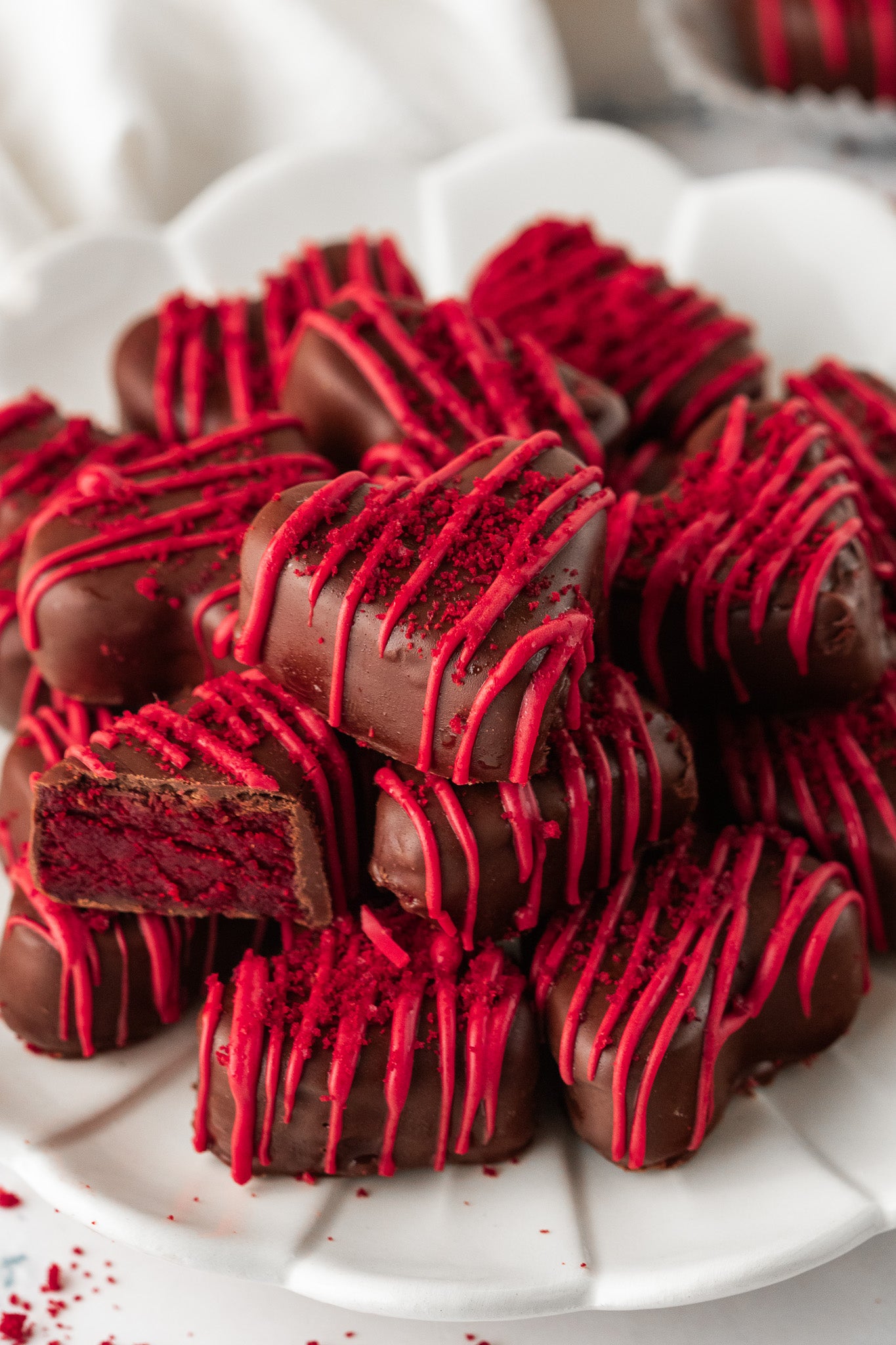 Red Velvet Heart Truffles- Exclusive