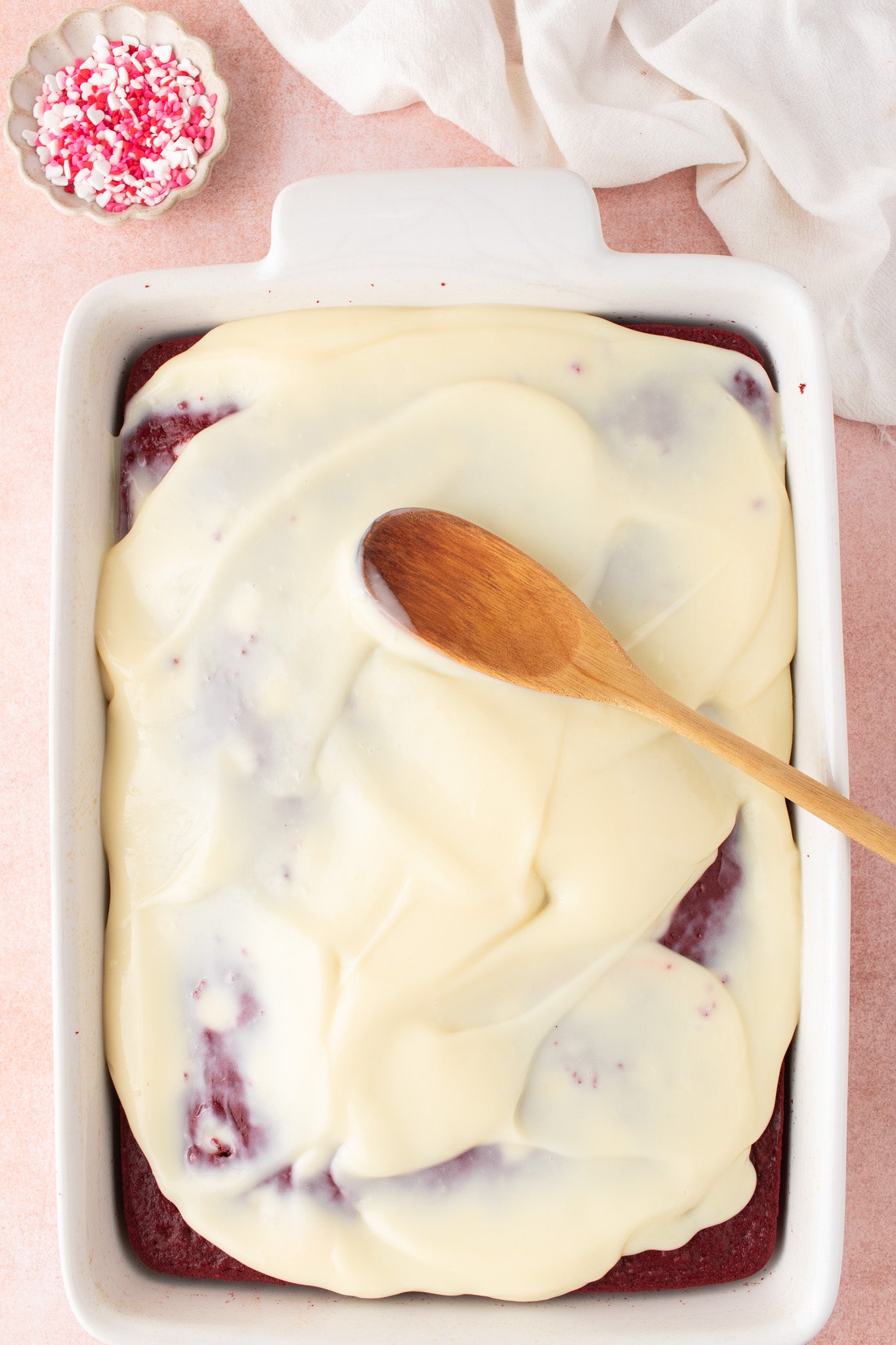 Red Velvet Cheesecake Poke Cake- Exclusive