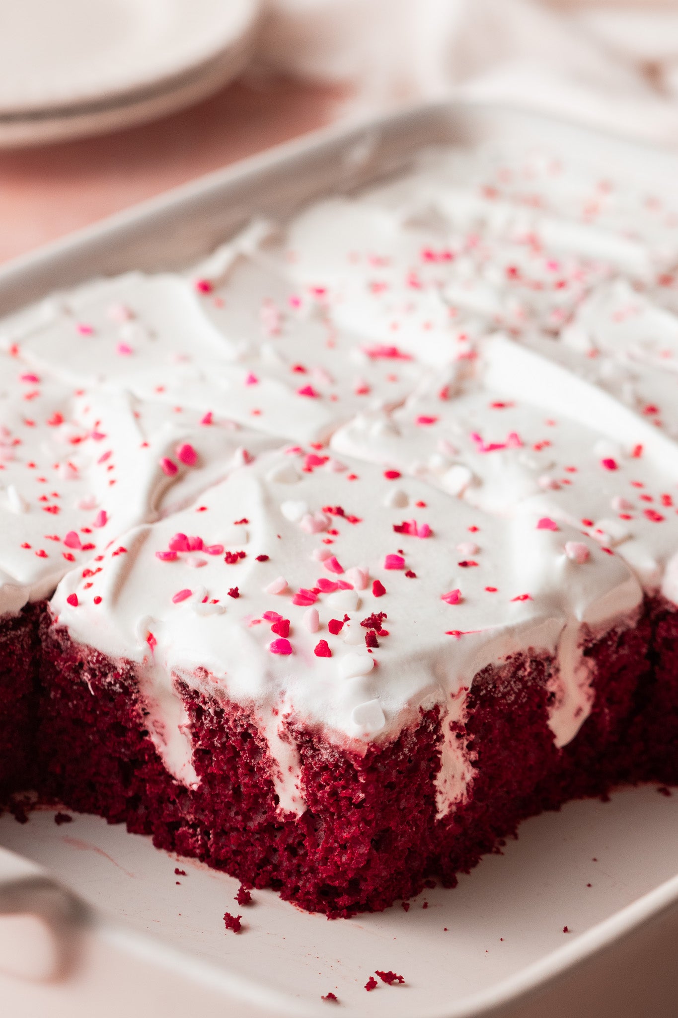 Red Velvet Cheesecake Poke Cake- Exclusive