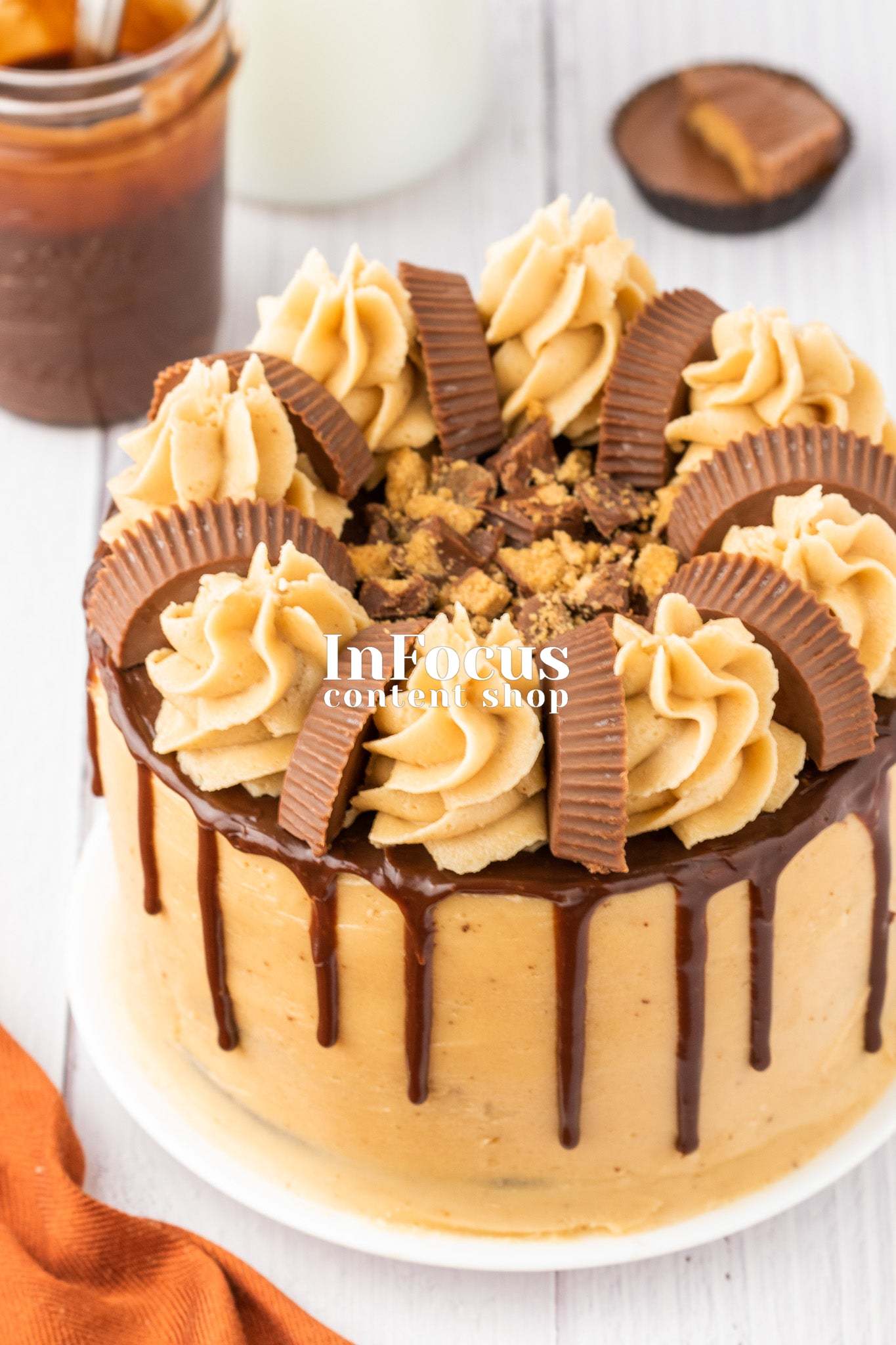 Chocolate Peanut Butter Layer Cake- Semi-Exclusive Set 2