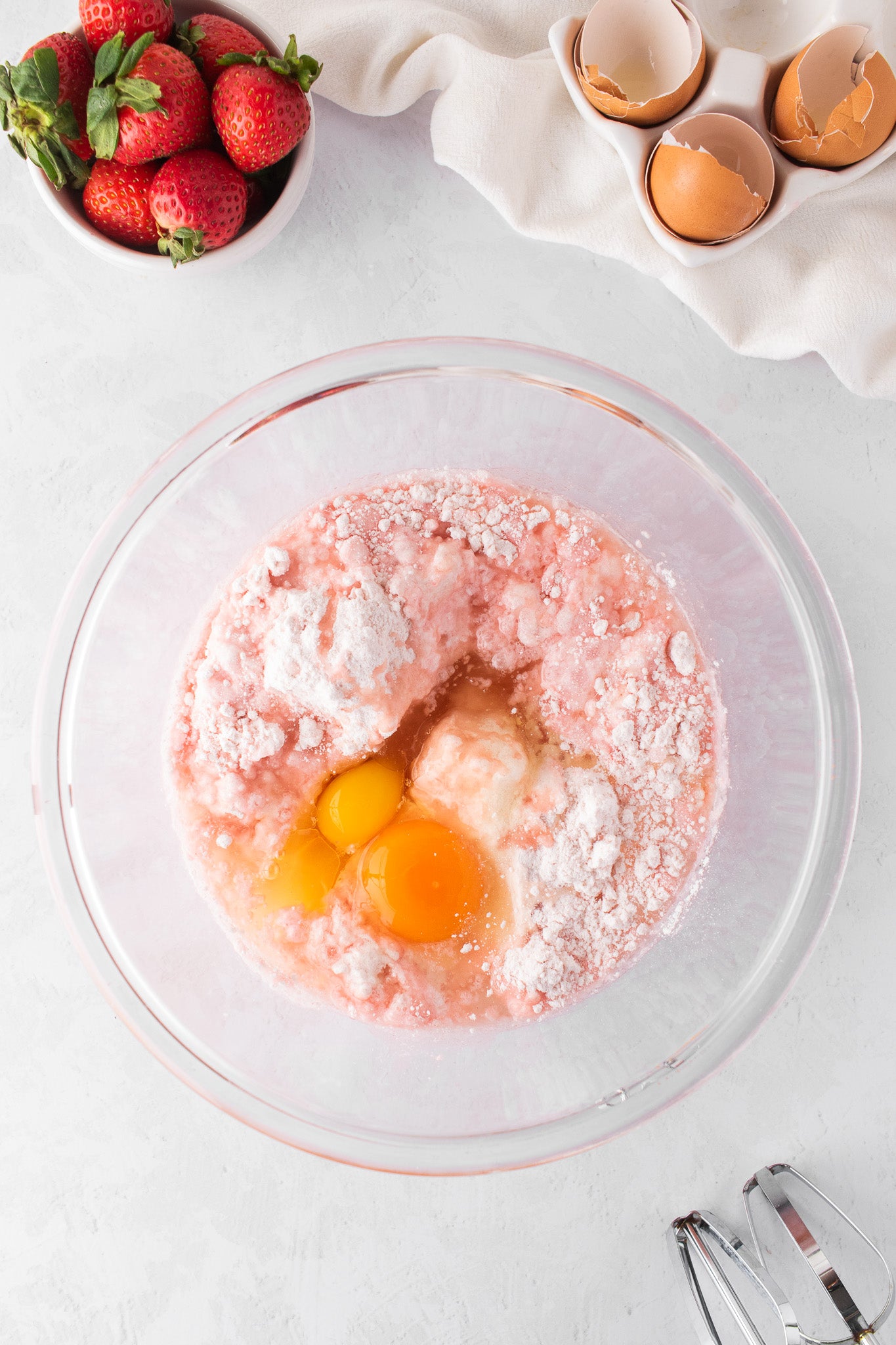 Strawberry Vanilla Poke Cake- Exclusive