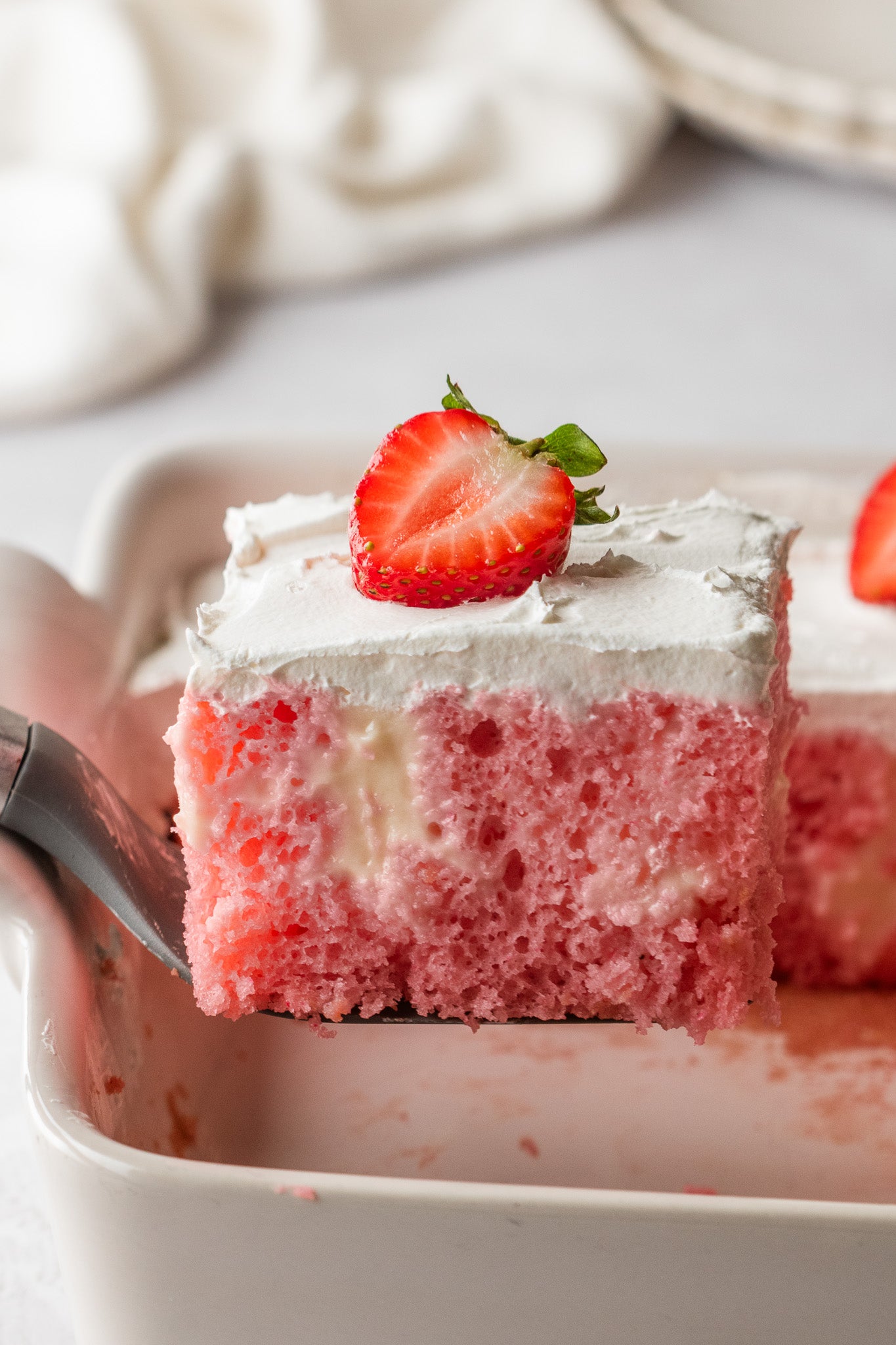 Strawberry Vanilla Poke Cake- Exclusive