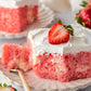 Strawberry Vanilla Poke Cake- Exclusive