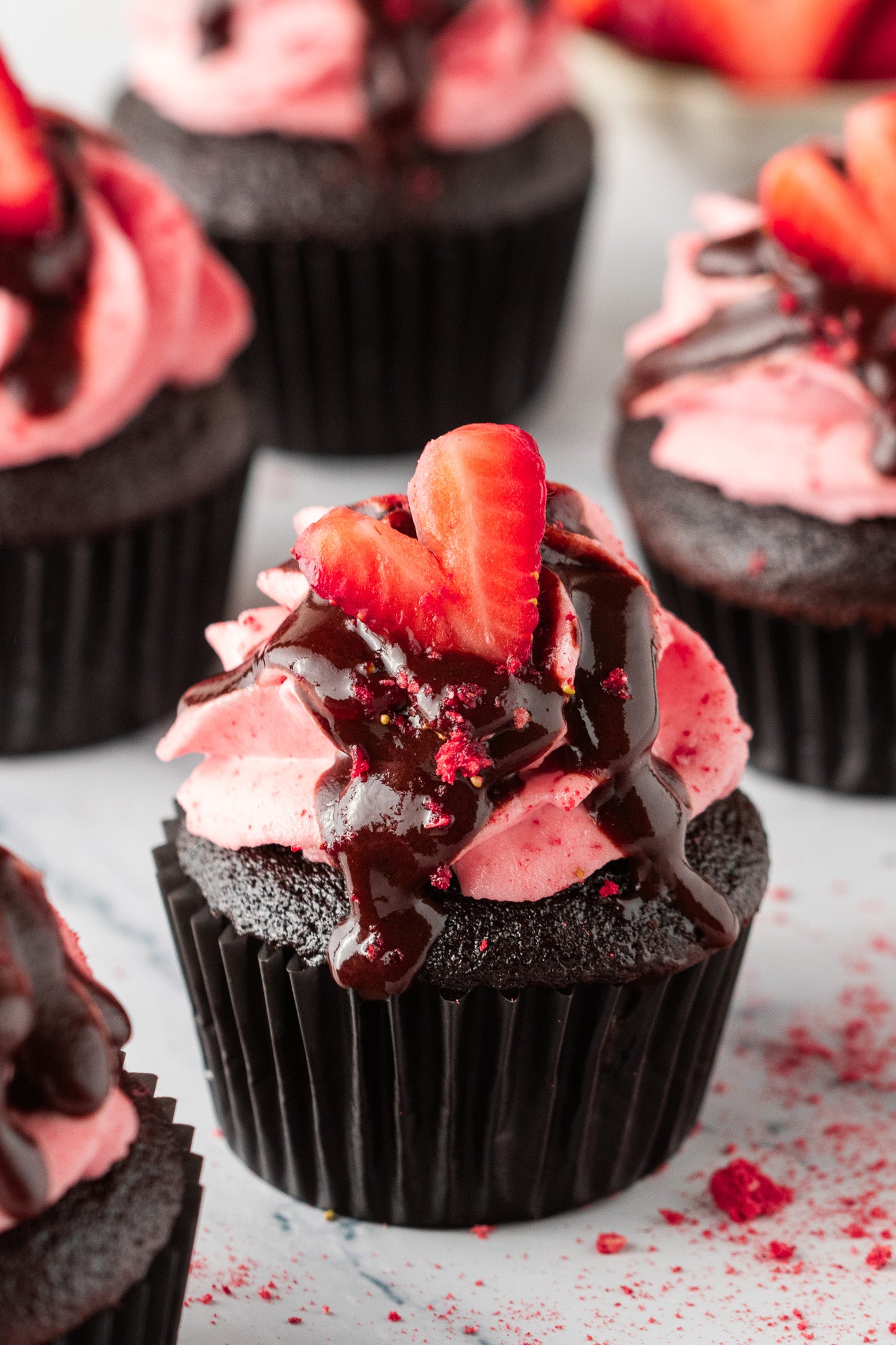 Chocolate Strawberry Cupcakes- Exclusive