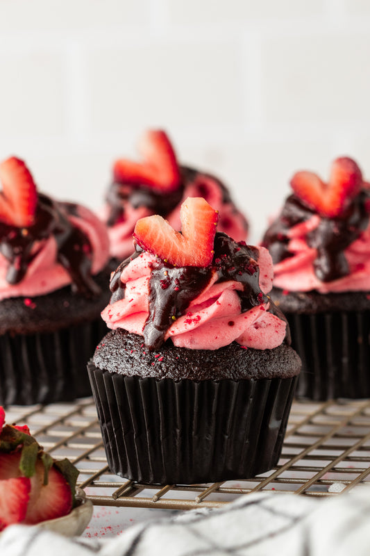 Chocolate Strawberry Cupcakes- Exclusive