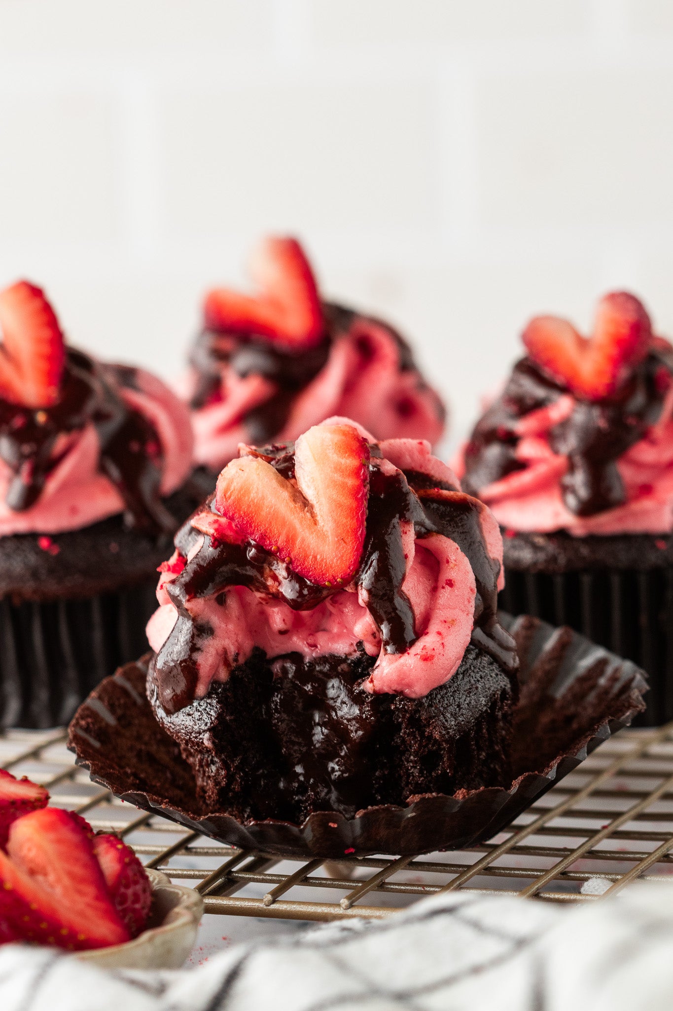 Chocolate Strawberry Cupcakes- Exclusive