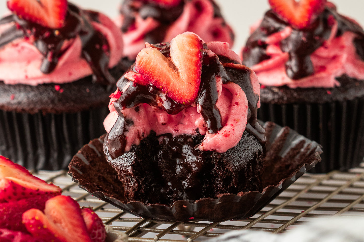 Chocolate Strawberry Cupcakes- Exclusive