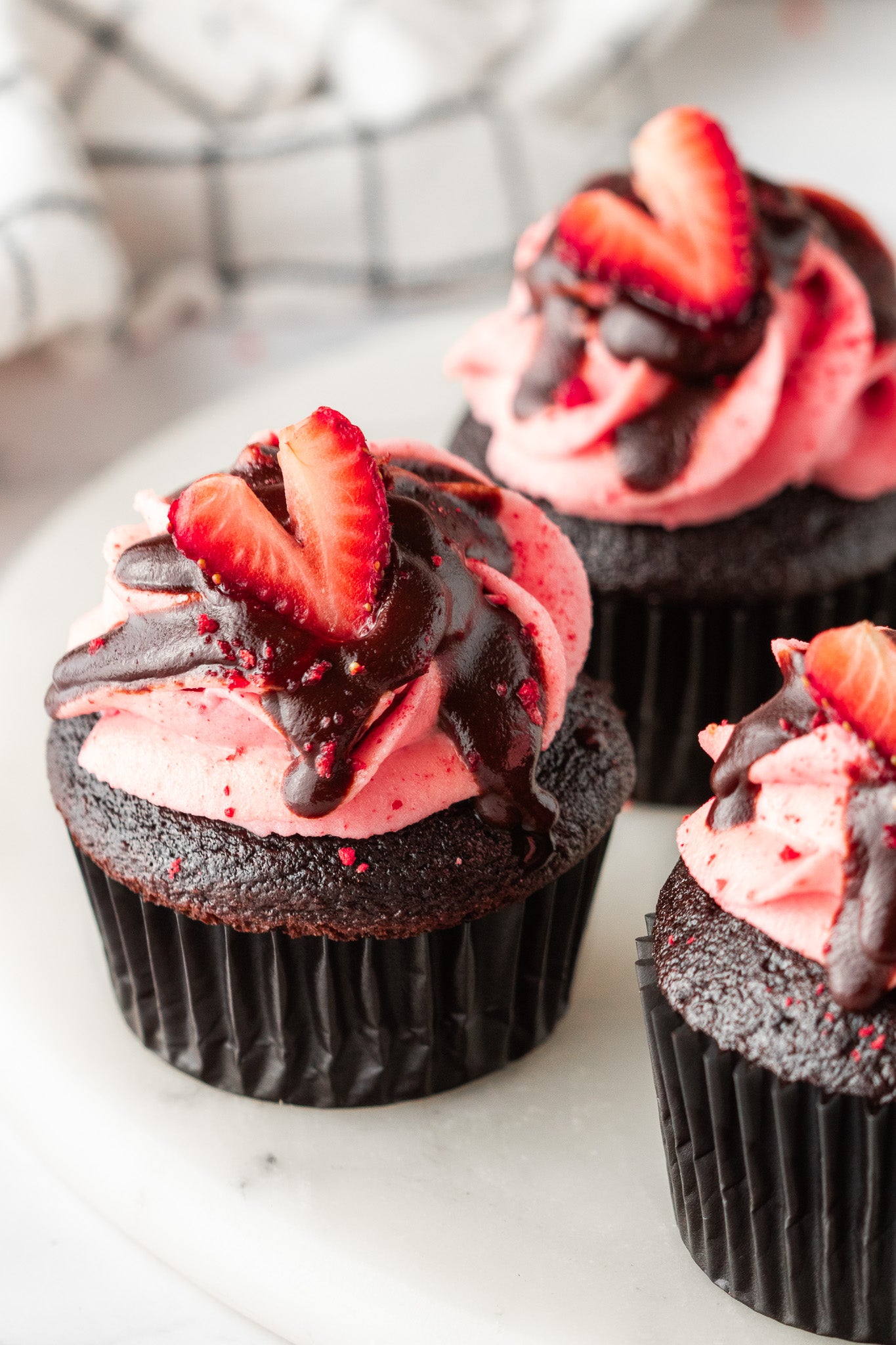 Chocolate Strawberry Cupcakes- Exclusive