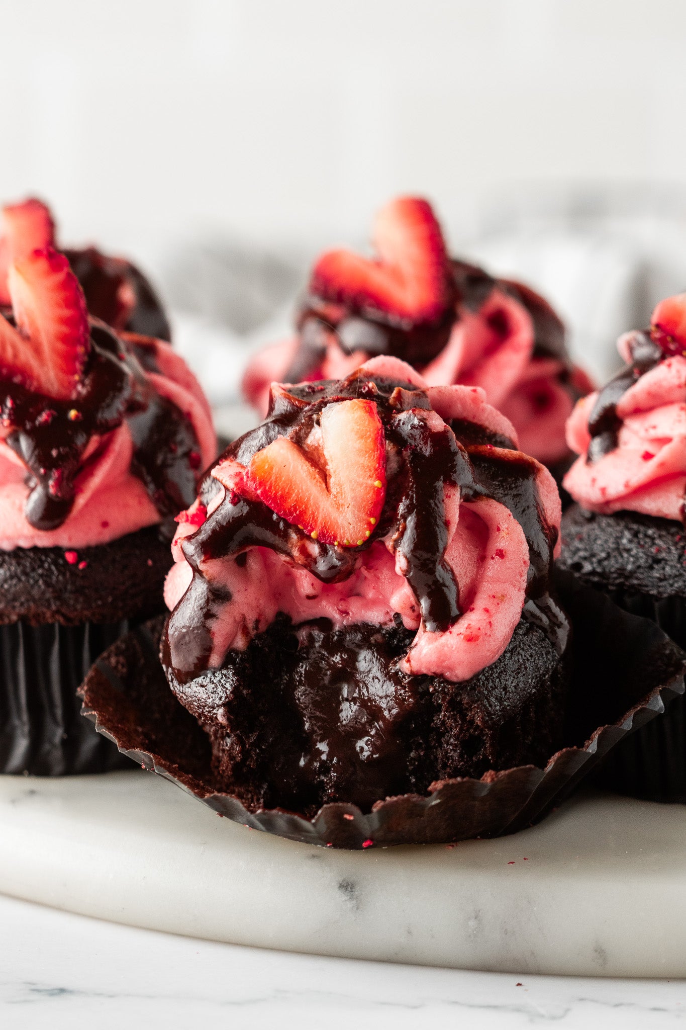 Chocolate Strawberry Cupcakes- Exclusive